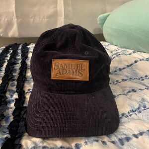 Samuel Adams Black Corduroy Cap